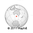 Outline Map of the Area around 44° 27' 46" S, 132° 40' 30" E, rectangular outline