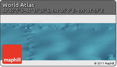 Satellite Panoramic Map of the Area around 44° 27' 46" S, 135° 13' 29" E