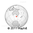 Outline Map of the Area around 44° 27' 46" S, 138° 37' 30" E, rectangular outline