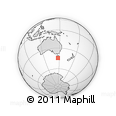 Outline Map of the Area around 44° 27' 46" S, 147° 7' 30" E, rectangular outline