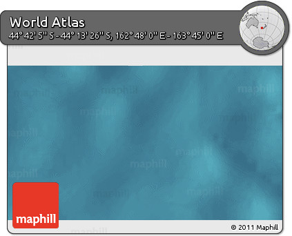 Satellite 3D Map of the Area around 44° 27' 46" S, 163° 16' 30" E