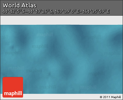 Satellite 3D Map of the Area around 44° 27' 46" S, 164° 7' 30" E
