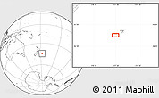 Blank Location Map of the area around 44° 27' 46" S, 177° 34' 29" W