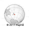 Outline Map of the Area around 44° 27' 46" S, 178° 25' 30" W, rectangular outline