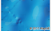 Shaded Relief Map of the area around 44° 27' 46" S, 31° 31' 29" E