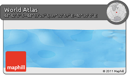 Political Panoramic Map of the Area around 44° 27' 46" S, 40° 1' 29" E