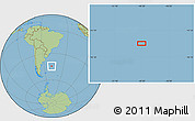 Savanna Style Location Map of the area around 44° 27' 46" S, 48° 22' 30" W