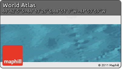 Satellite Panoramic Map of the Area around 44° 27' 46" S, 48° 22' 30" W