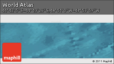 Satellite Panoramic Map of the Area around 44° 27' 46" S, 48° 22' 30" W