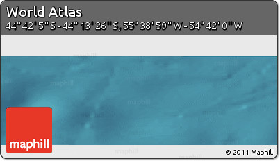 Satellite Panoramic Map of the Area around 44° 27' 46" S, 55° 10' 29" W