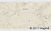 Shaded Relief 3D Map of the area around 44° 27' 46" S, 68° 46' 30" W