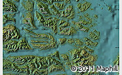 Satellite Map of the area around 44° 27' 46" S, 73° 52' 30" W
