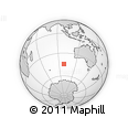 Outline Map of the Area around 44° 27' 46" S, 98° 40' 30" E, rectangular outline