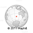 Outline Map of the Area around 44° 53' 21" S, 101° 13' 29" E, rectangular outline