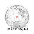 Outline Map of the Area around 44° 53' 21" S, 108° 52' 30" E, rectangular outline