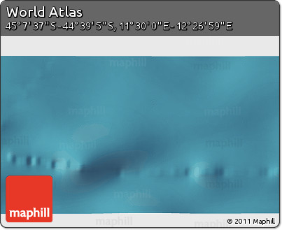 Satellite 3D Map of the Area around 44° 53' 21" S, 11° 58' 29" E