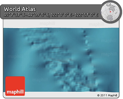 Satellite 3D Map of the Area around 44° 53' 21" S, 122° 28' 29" E