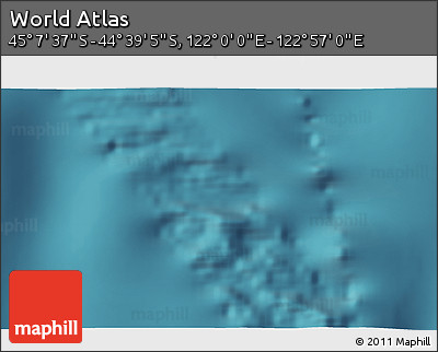 Satellite 3D Map of the Area around 44° 53' 21" S, 122° 28' 29" E