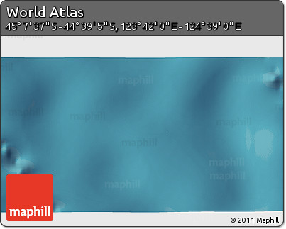 Satellite 3D Map of the Area around 44° 53' 21" S, 124° 10' 30" E
