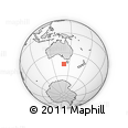 Outline Map of the Area around 44° 53' 21" S, 140° 19' 29" E, rectangular outline