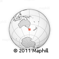 Outline Map of the Area around 44° 53' 21" S, 150° 31' 30" E, rectangular outline