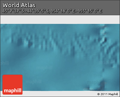 Satellite 3D Map of the Area around 44° 53' 21" S, 154° 46' 30" E