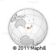 Outline Map of the Area around 44° 53' 21" S, 161° 34' 29" E, rectangular outline