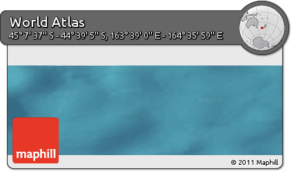 Satellite Panoramic Map of the Area around 44° 53' 21" S, 164° 7' 30" E