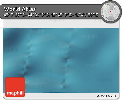 Satellite 3D Map of the Area around 44° 53' 21" S, 16° 13' 30" E