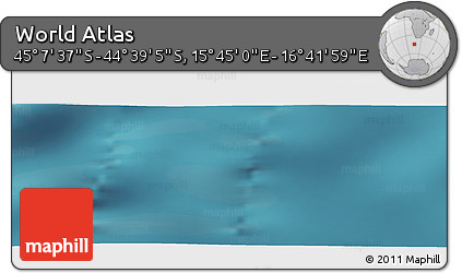 Satellite Panoramic Map of the Area around 44° 53' 21" S, 16° 13' 30" E