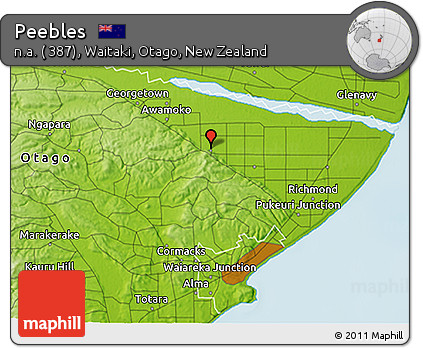 Physical 3D Map of Peebles