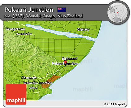 Physical 3D Map of Pukeuri Junction