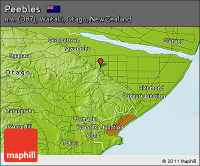 Physical 3D Map of Peebles