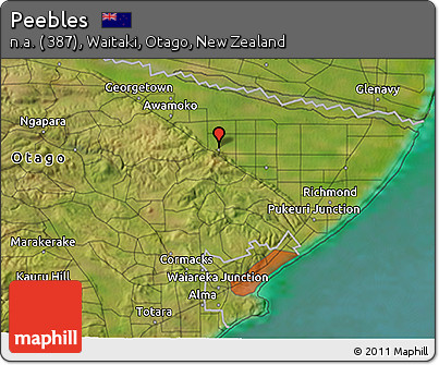 Satellite 3D Map of Peebles