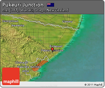 Satellite 3D Map of Pukeuri Junction