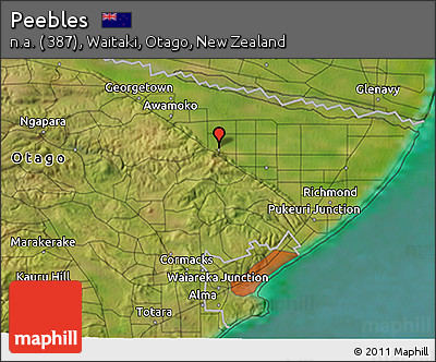 Satellite 3D Map of Peebles
