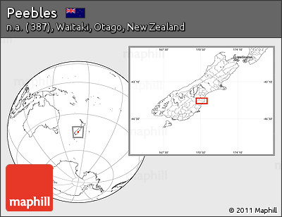 Blank Location Map of Peebles