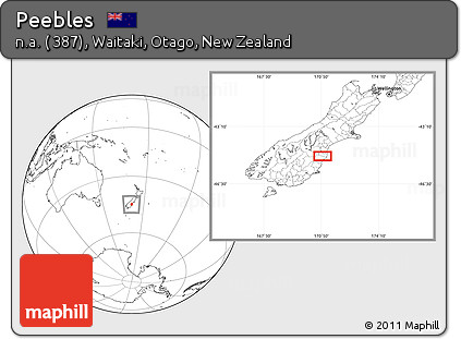 Blank Location Map of Peebles