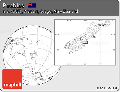 Blank Location Map of Peebles