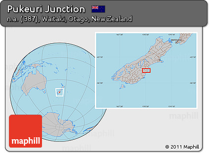 Gray Location Map of Pukeuri Junction