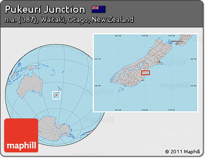 Gray Location Map of Pukeuri Junction