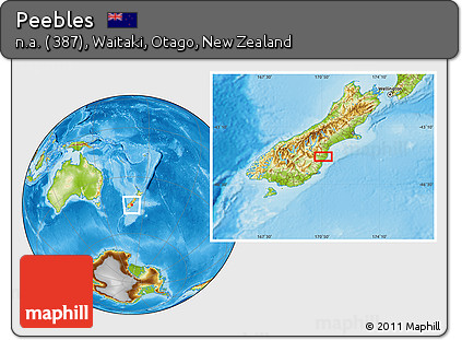 Physical Location Map of Peebles