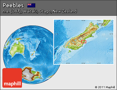 Physical Location Map of Peebles