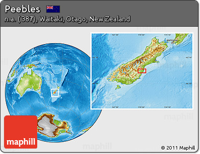 Physical Location Map of Peebles