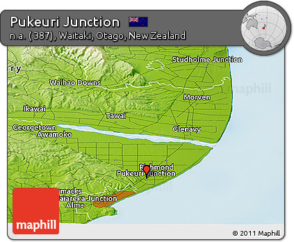 Physical Panoramic Map of Pukeuri Junction