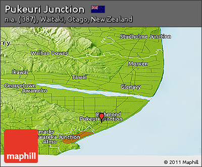 Physical Panoramic Map of Pukeuri Junction