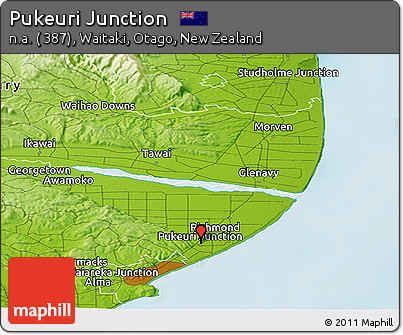Physical Panoramic Map of Pukeuri Junction