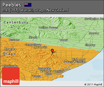 Political Panoramic Map of Peebles
