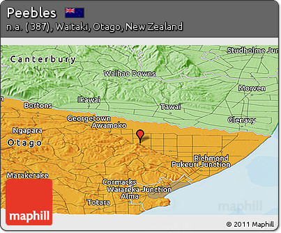 Political Panoramic Map of Peebles