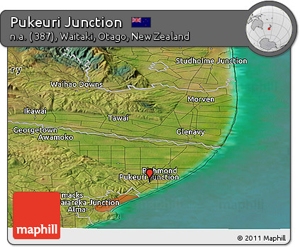 Satellite Panoramic Map of Pukeuri Junction